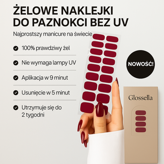 PAZNOKCIE ŻELOWE GLOSSELLA